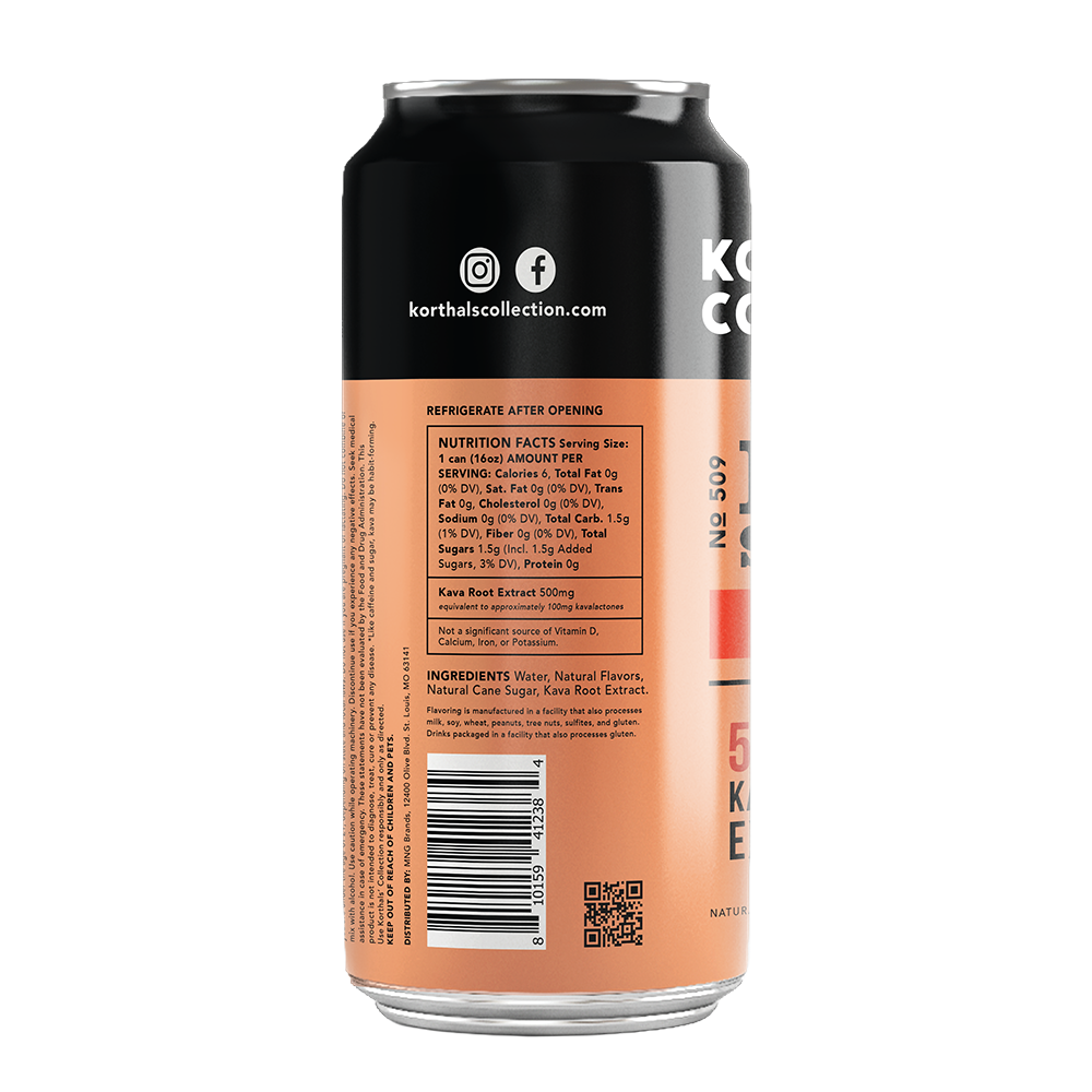 No 509 Kava Seltzer, Paloma, 500mg, 16oz, 4 pack