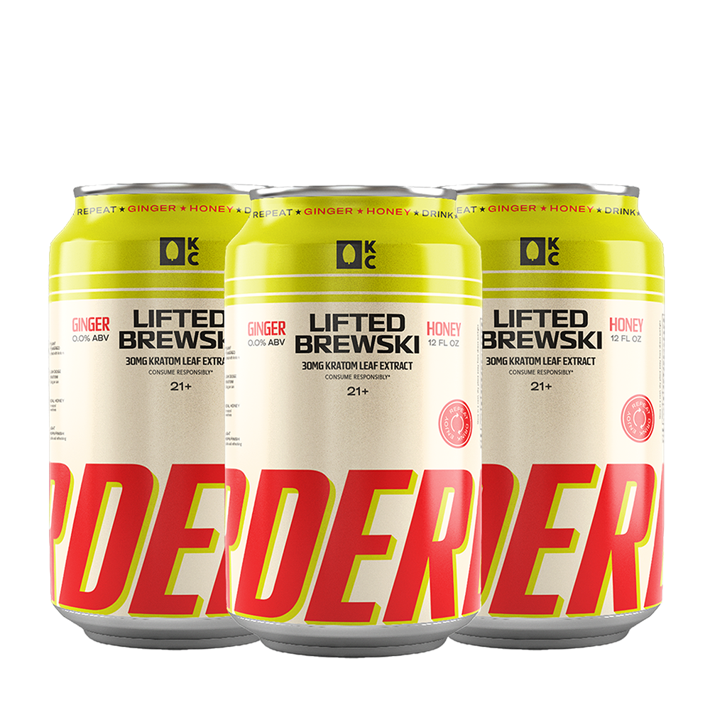 Four DER Ginger Honey Lifted Brewski cans