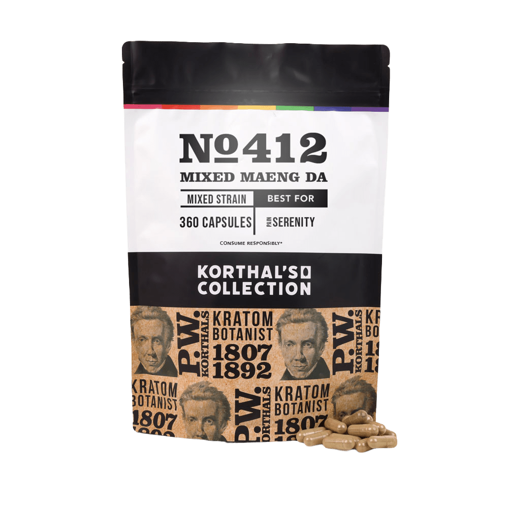 No 412 Mixed Maeng Da Kratom Capsules - korthals - collection