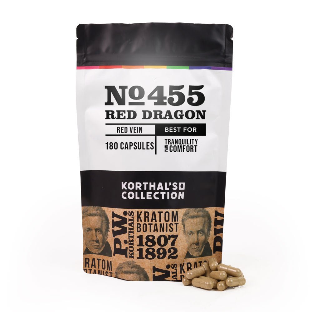No 455 Red Dragon Kratom Capsules - korthals - collection