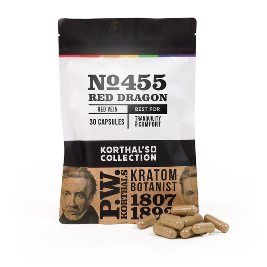 No 455 Red Dragon Kratom Capsules - korthals - collection