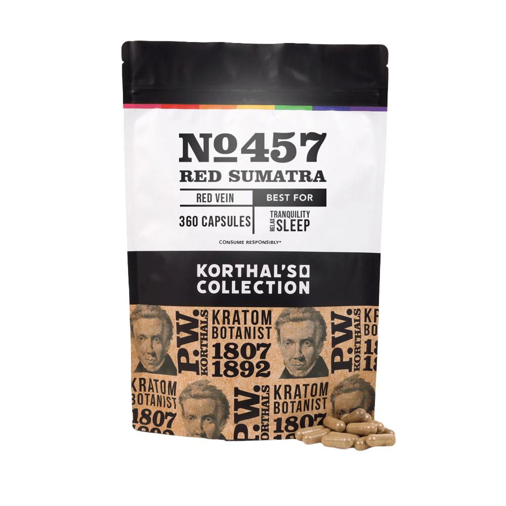 No 457 Red Sumatra Kratom Capsules - korthals - collection