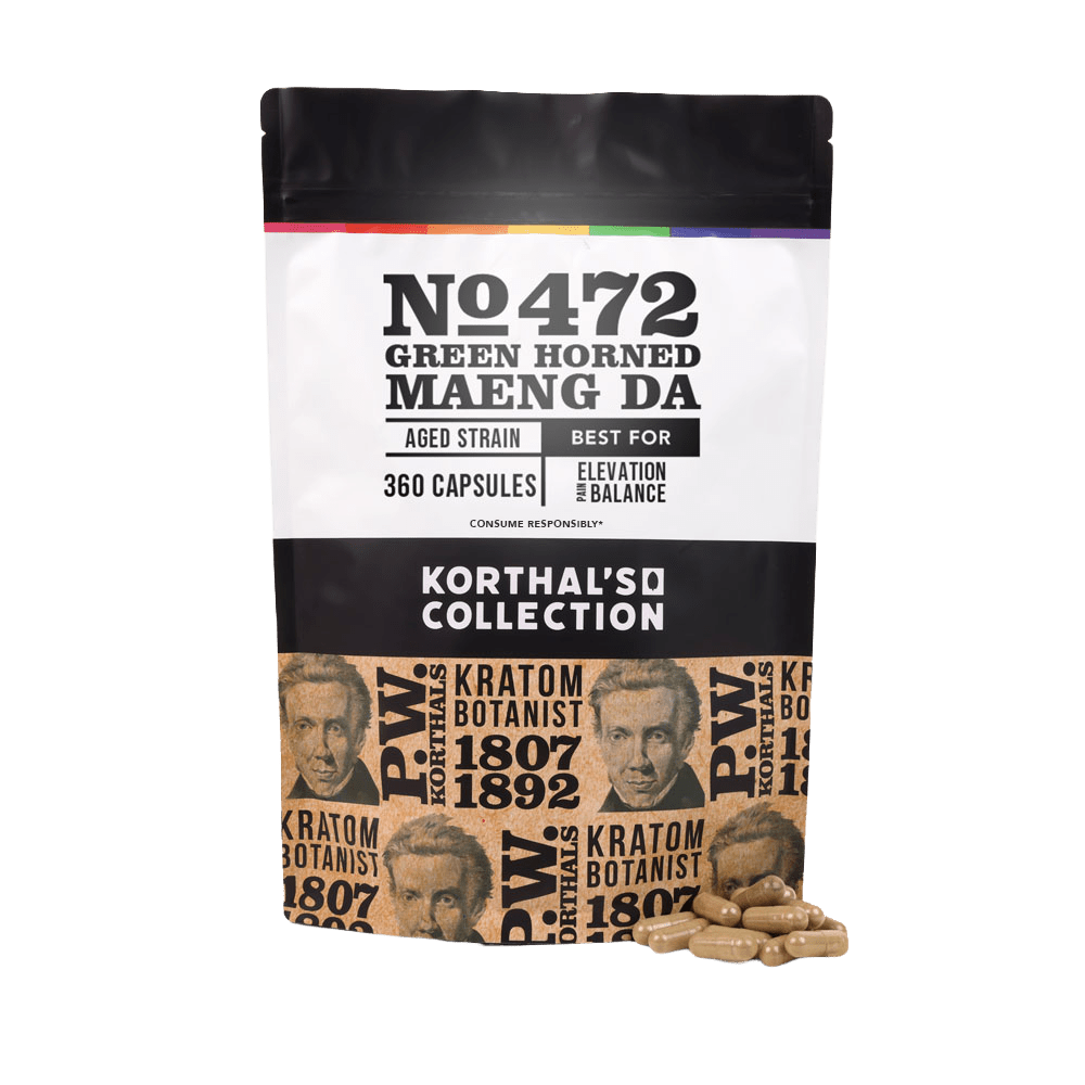 No 472 Green Horned Maeng Da Kratom Capsules - korthals - collection