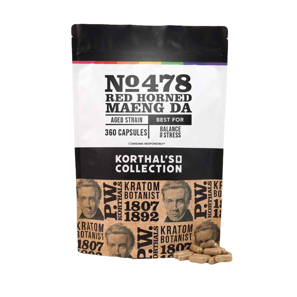 No 478 Red Horned Maeng Da Kratom Capsules - korthals - collection