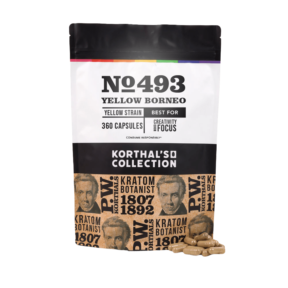 No 493 Yellow Borneo Kratom Capsules - korthals - collection