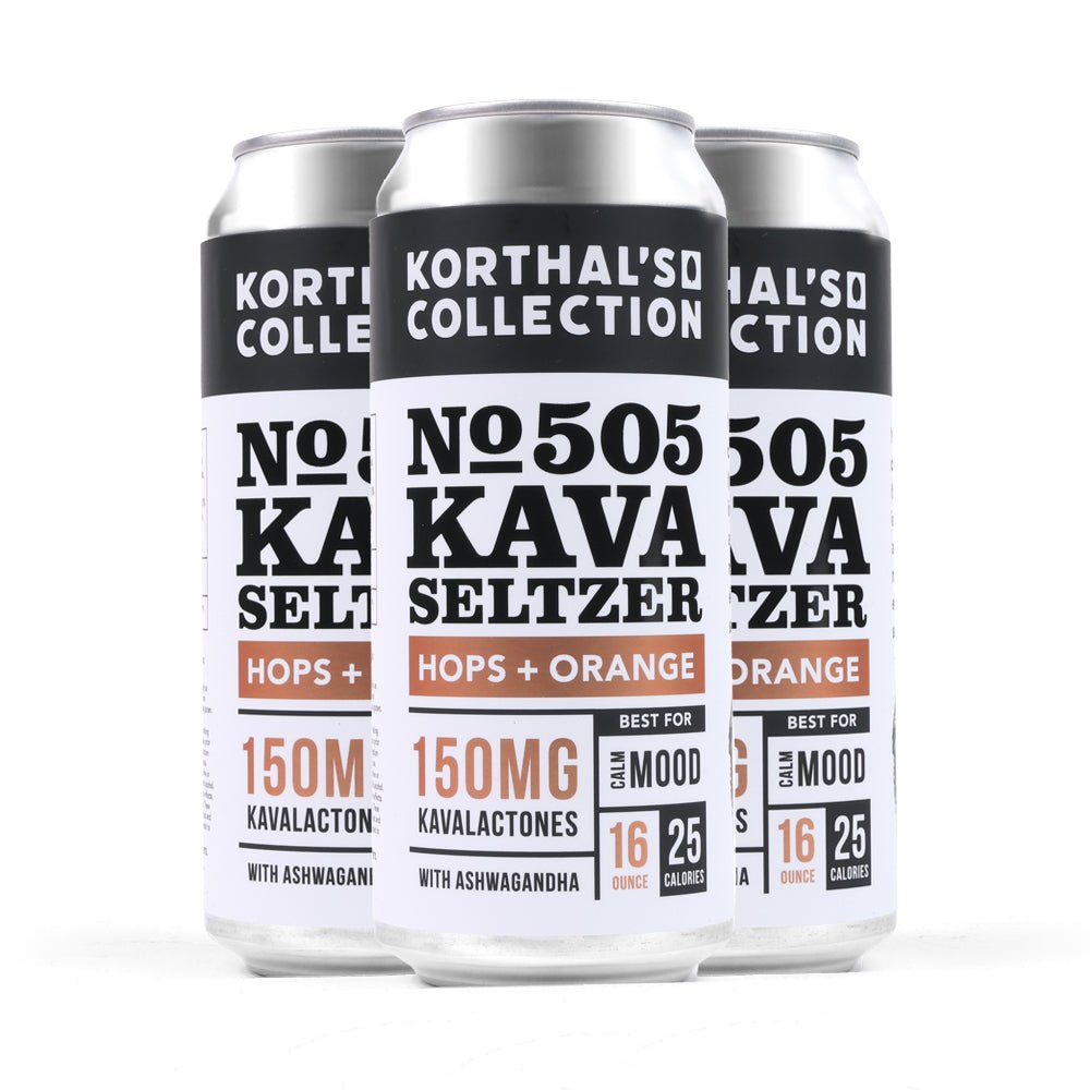 No. 505 Kava Seltzer - Hops + Orange, 4 Pack - korthals - collection