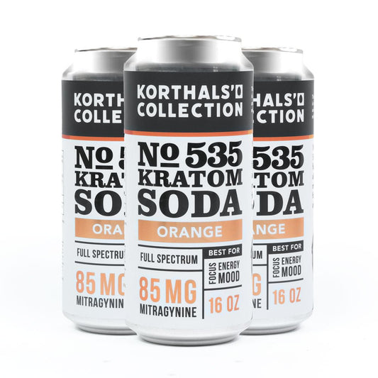 No. 535 Kratom Soda - Orange, 4 Pack - korthals - collection