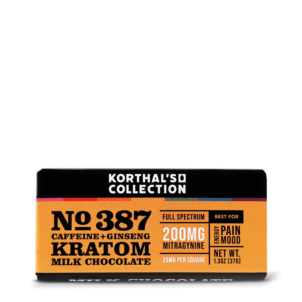 No 387 Caffeine + Ginseng Kratom Chocolate Bars - korthals - collection