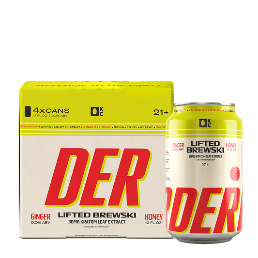 DER Ginger Honey Lifted Kratom Brewski, 30mg, 4 Pack - korthals-collection