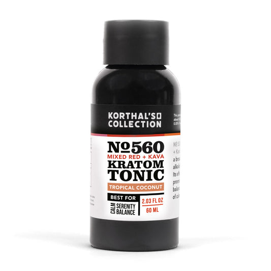 No. 560 Mixed Red Kratom & Kava Tonic, 3 Pack