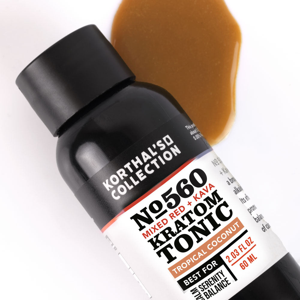 No. 560 Mixed Red Kratom & Kava Tonic, 3 Pack