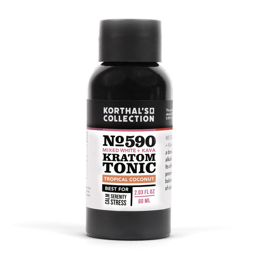 No. 590 Mixed White Kratom & Kava Tonic, 3 Pack