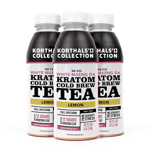 Korthal's Collection No. 533 Kratom Cold Brew Tea White Maeng Da, 3 Pack - korthals - collection