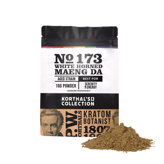 No 173 White Horned Maeng Da Kratom Powder - korthals - collection