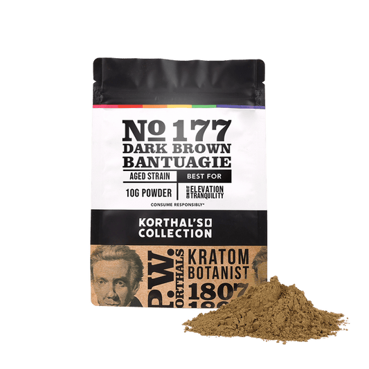 No 177 Dark Brown Bantuagie Kratom Powder - korthals - collection