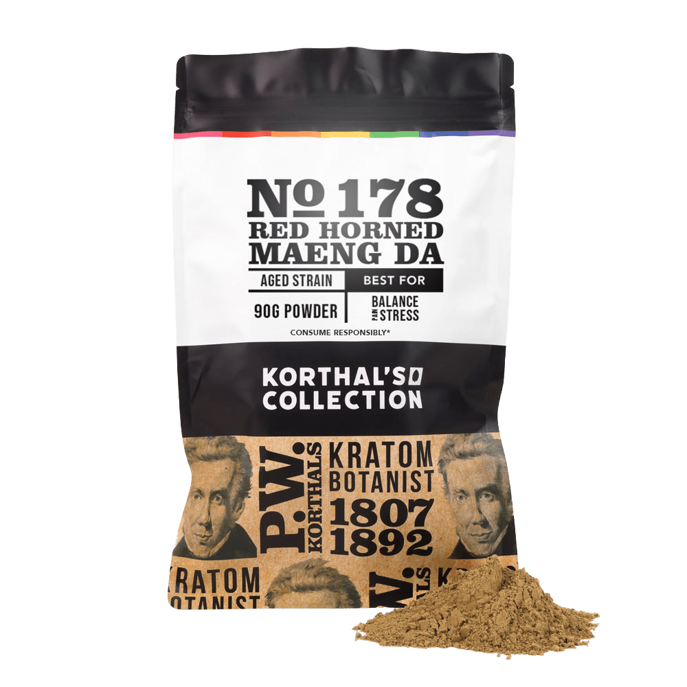 No 178 Red Horned Maeng Da Kratom Powder - korthals - collection