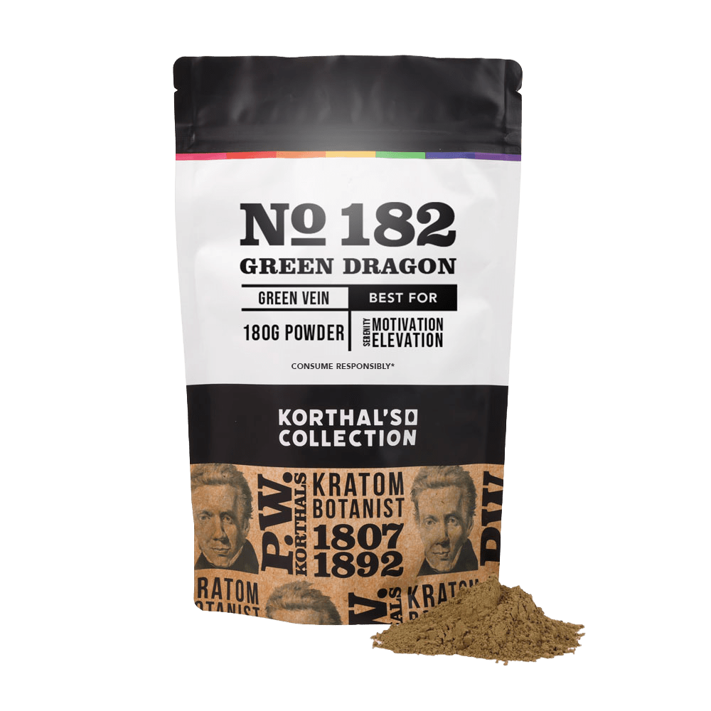 No 182 Green Dragon Kratom Powder - korthals - collection