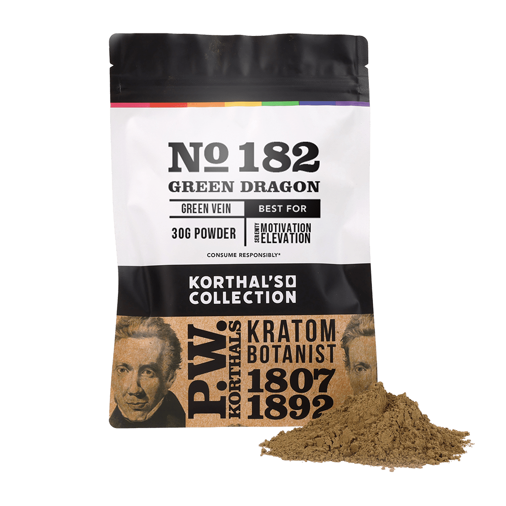 No 182 Green Dragon Kratom Powder - korthals - collection