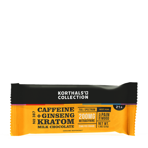 No. 387 Kratom Chocolate Bar | Caffeine + Ginseng – korthals