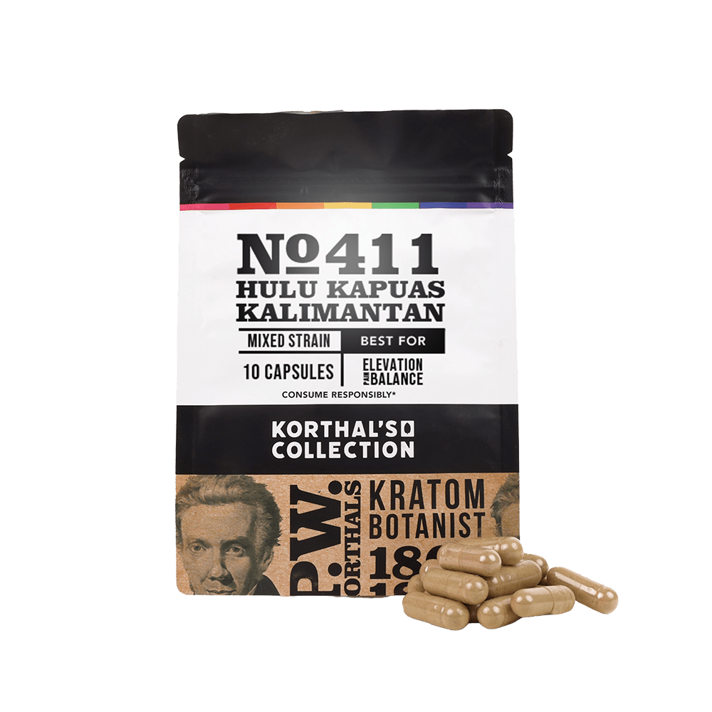 No 411 Hulu Kapuas Kalimantan Kratom Capsules - korthals - collection