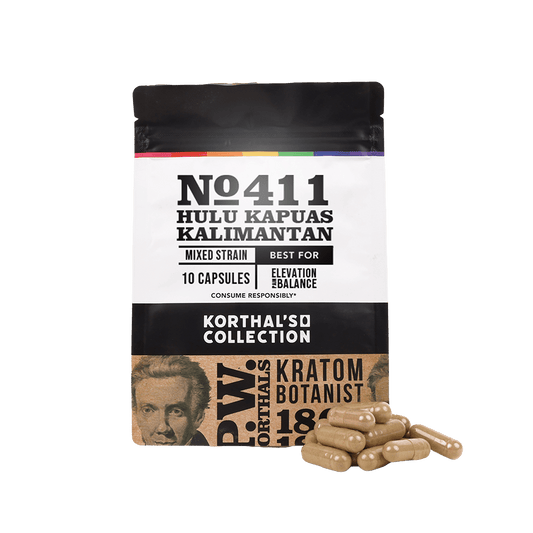 No 411 Hulu Kapuas Kalimantan Kratom Capsules - korthals - collection