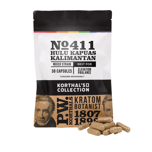 No 411 Hulu Kapuas Kalimantan Kratom Capsules - korthals - collection