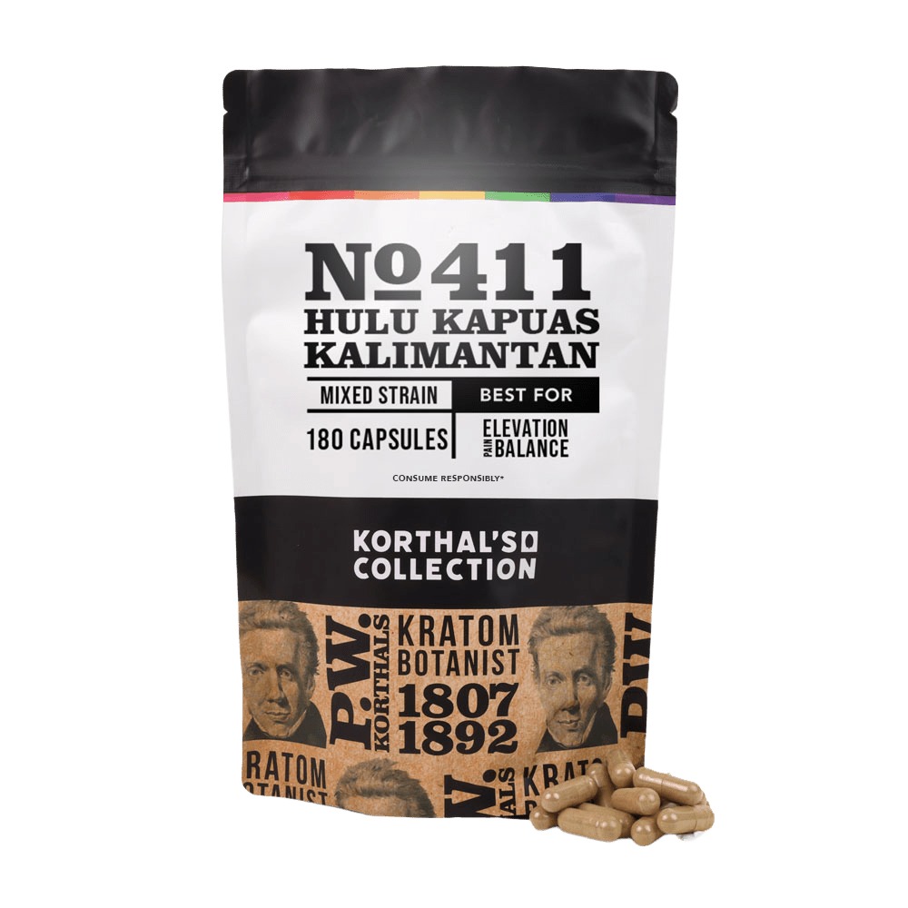 No 411 Hulu Kapuas Kalimantan Kratom Capsules - korthals - collection