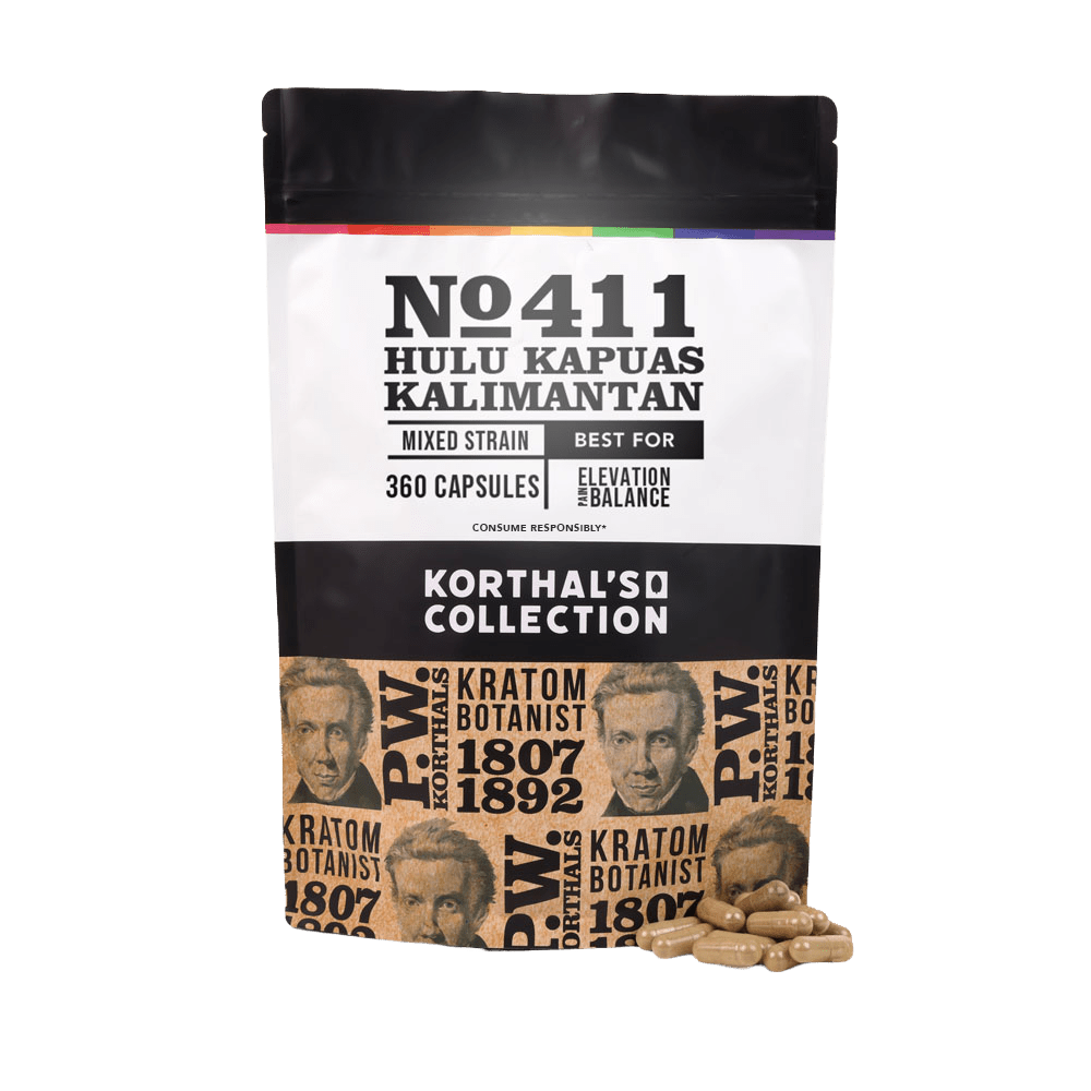 No 411 Hulu Kapuas Kalimantan Kratom Capsules - korthals - collection