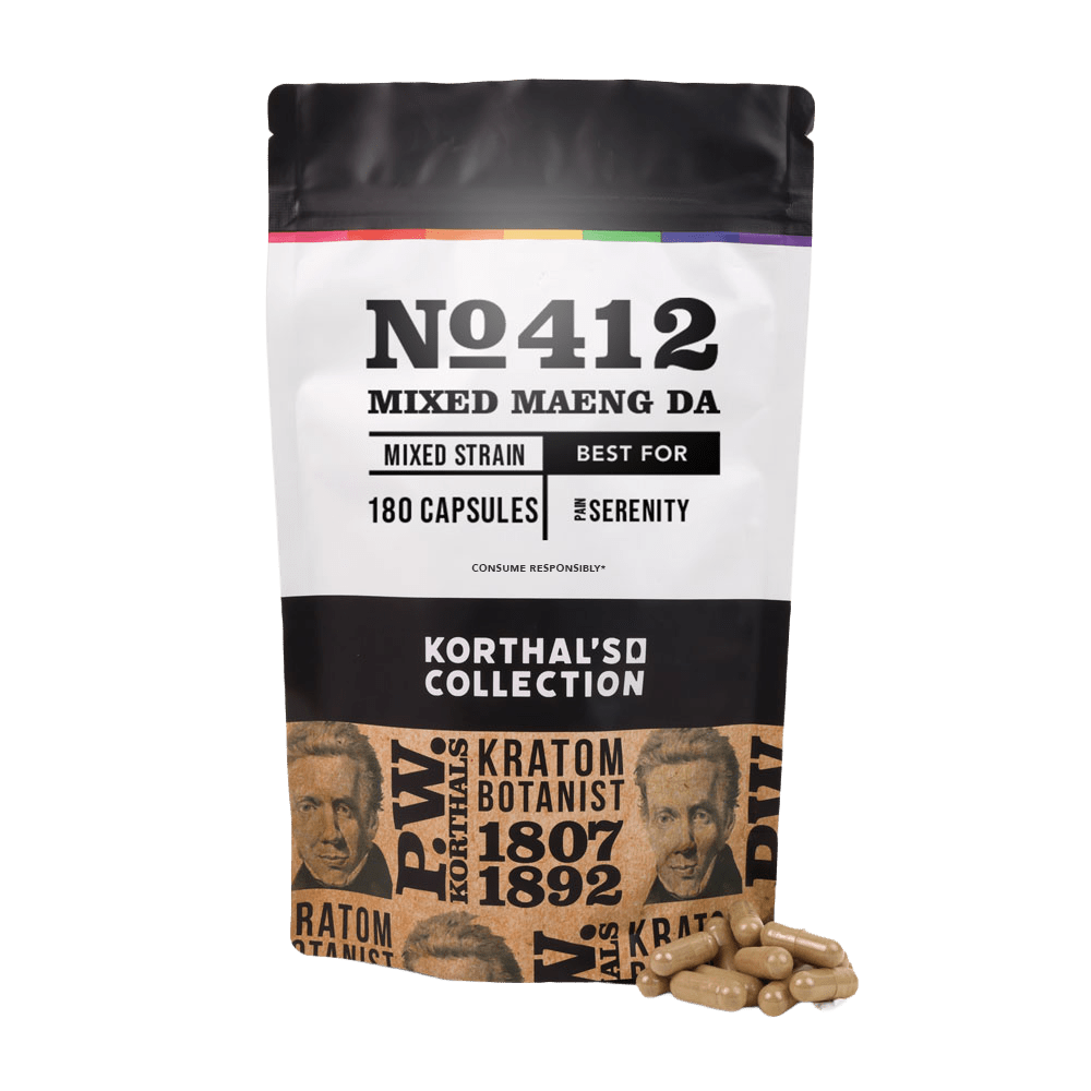 No 412 Mixed Maeng Da Kratom Capsules - korthals - collection