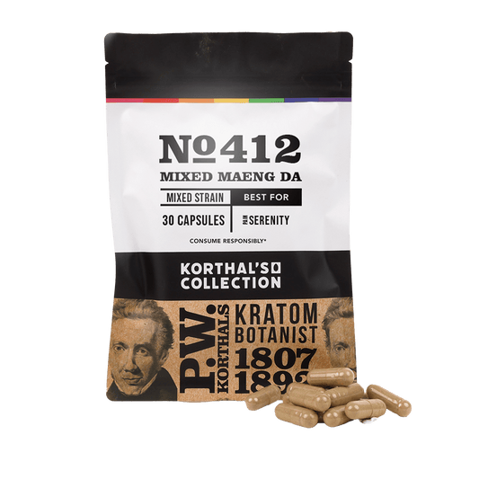 No 412 Mixed Maeng Da Kratom Capsules - korthals - collection