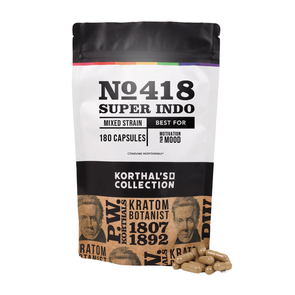 No 418 Super Indo Kratom Capsules - korthals - collection