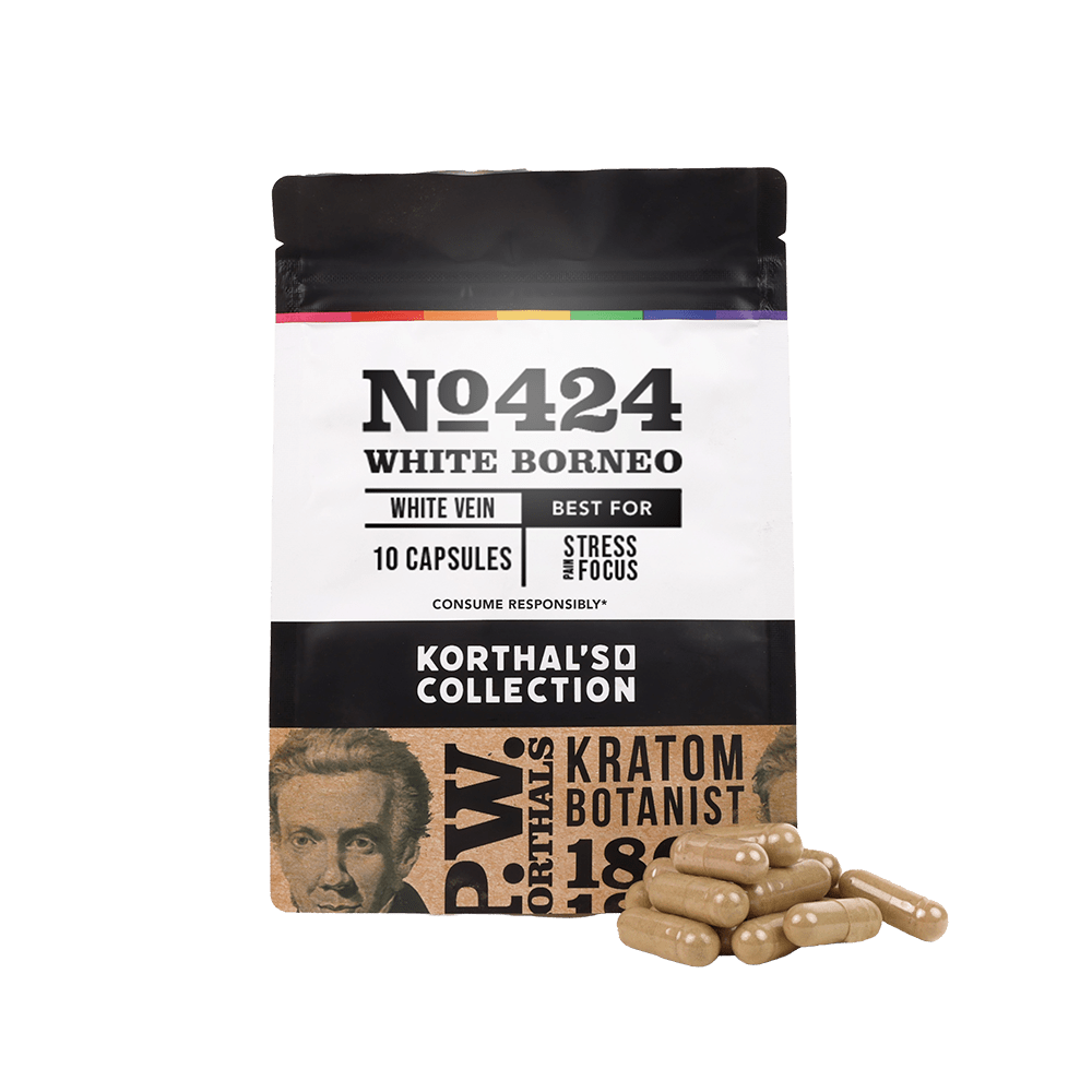 No 424 White Borneo Kratom Capsules - korthals - collection