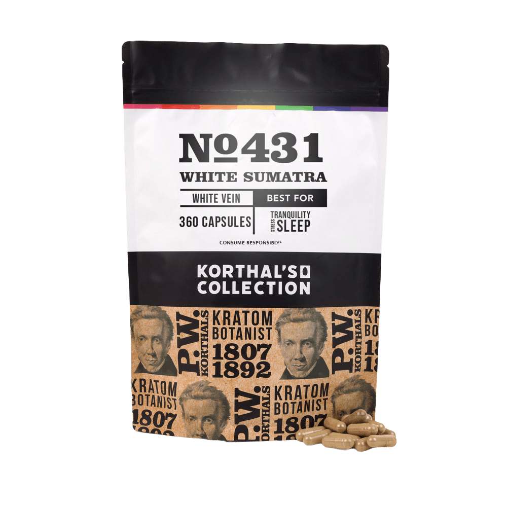 No 431 White Sumatra Kratom Capsules - korthals - collection