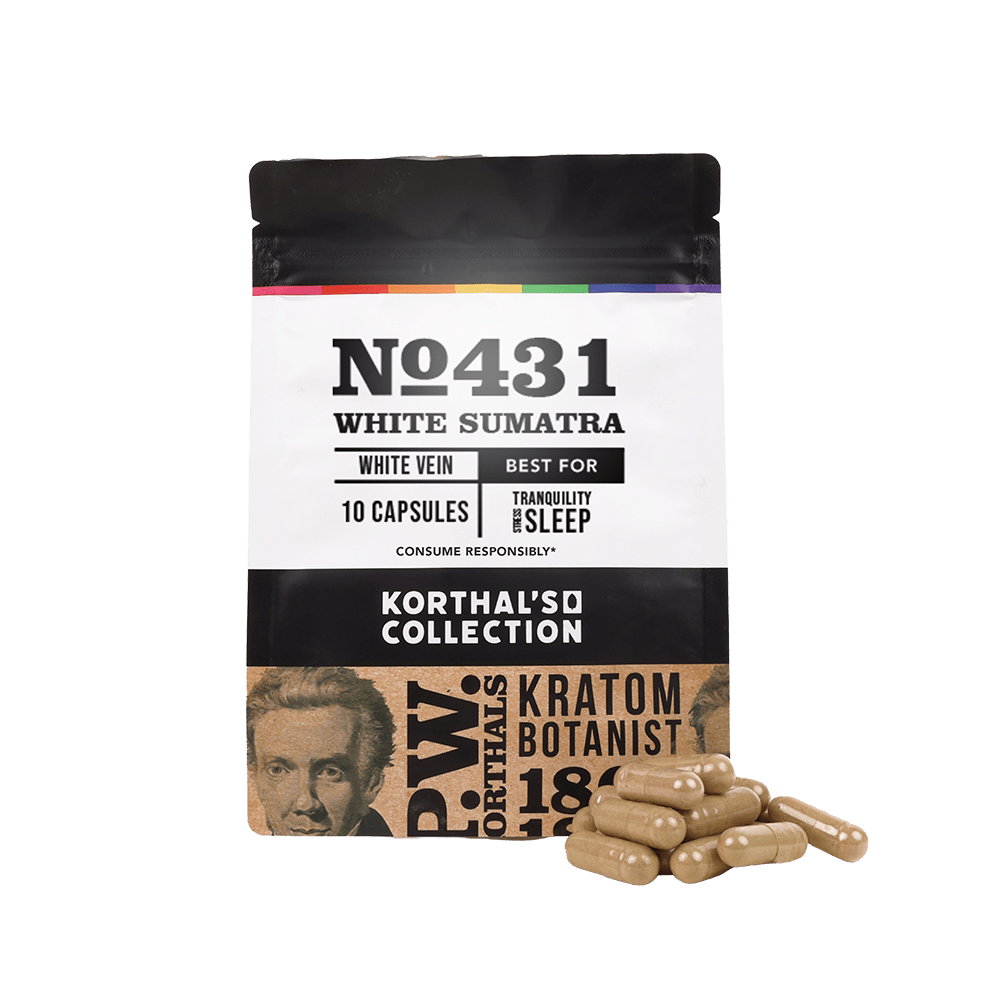 No 431 White Sumatra Kratom Capsules - korthals - collection