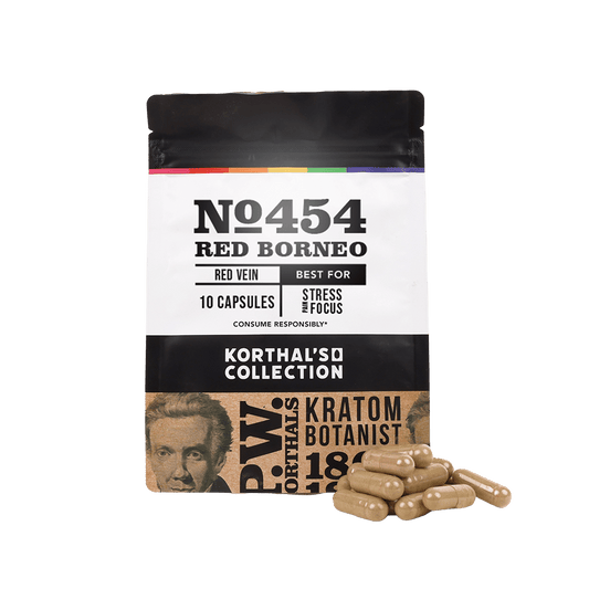 No 454 Red Borneo Kratom Capsules - korthals - collection