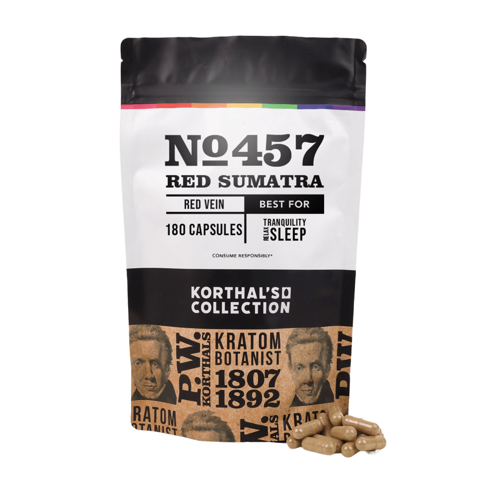 No 457 Red Sumatra Kratom Capsules - korthals - collection