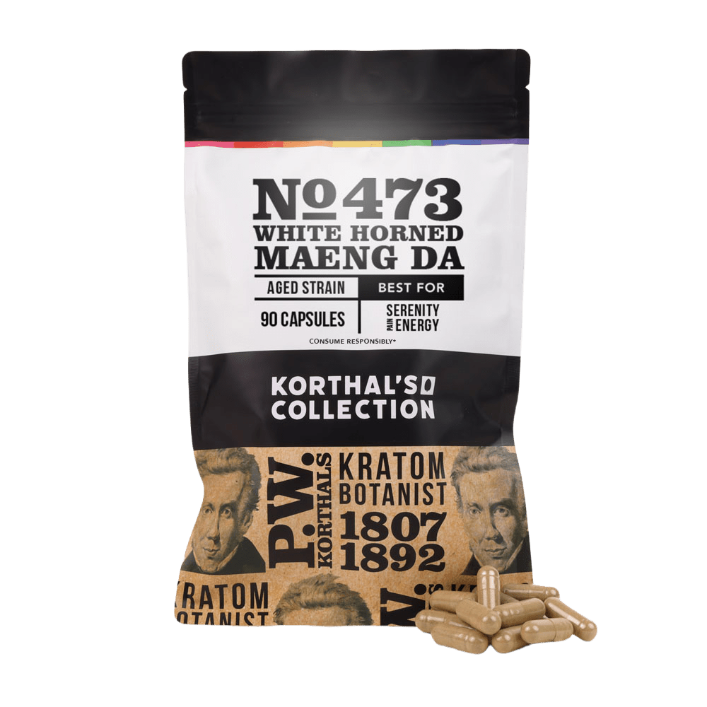 No 473 White Horned Maeng Da Kratom Capsules - korthals - collection