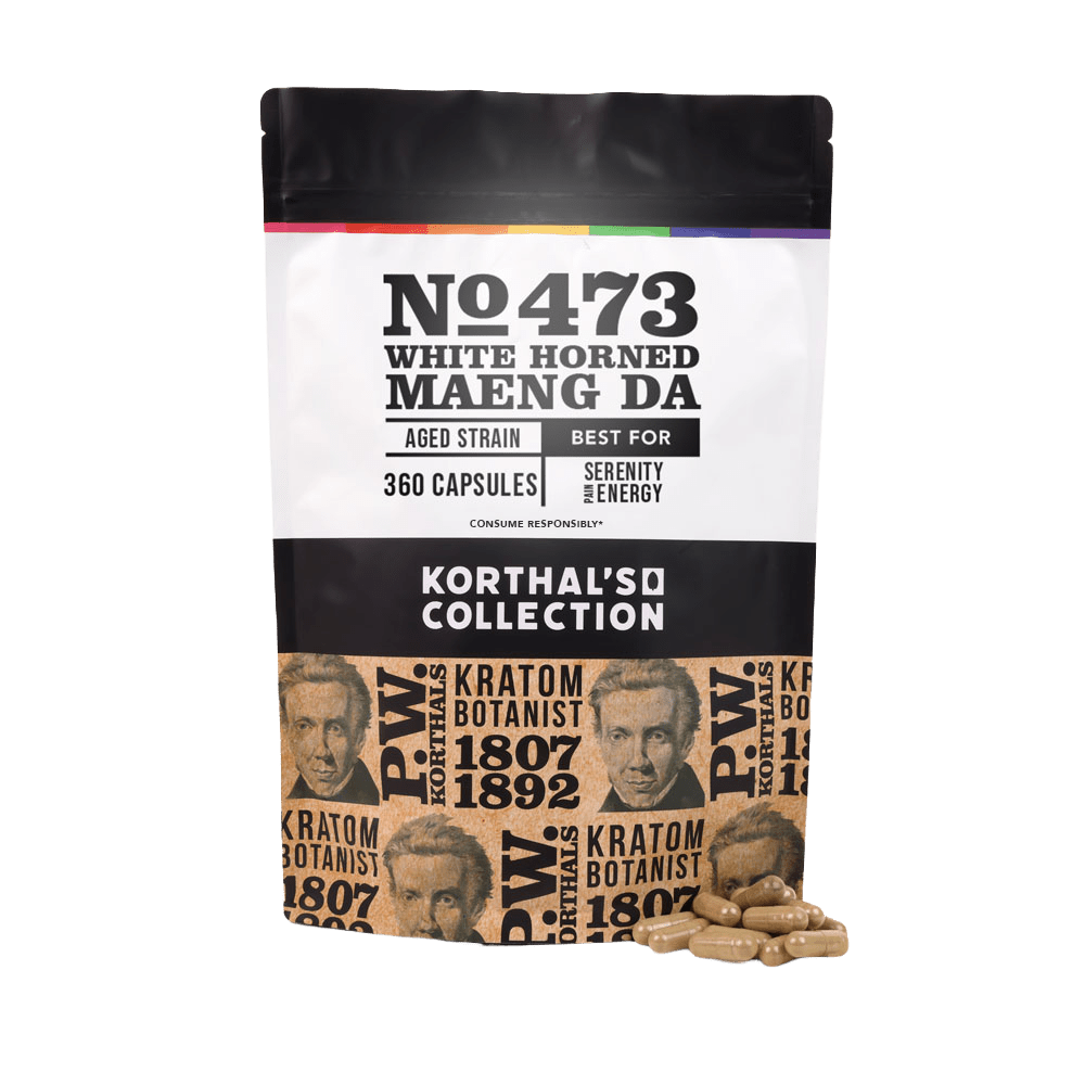 No 473 White Horned Maeng Da Kratom Capsules - korthals - collection