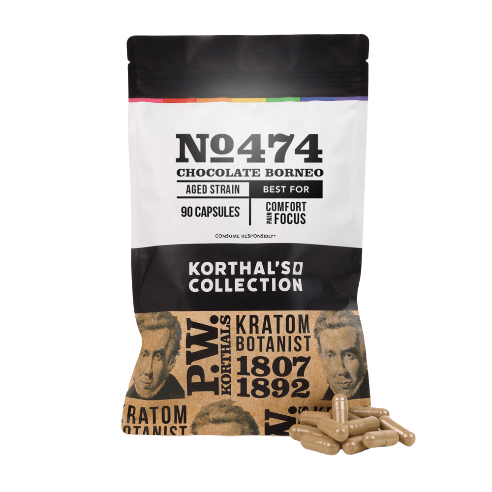 No 474 Chocolate Borneo Kratom Capsules - korthals - collection