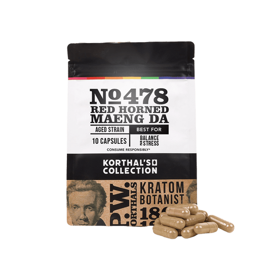 No 478 Red Horned Maeng Da Kratom Capsules - korthals - collection