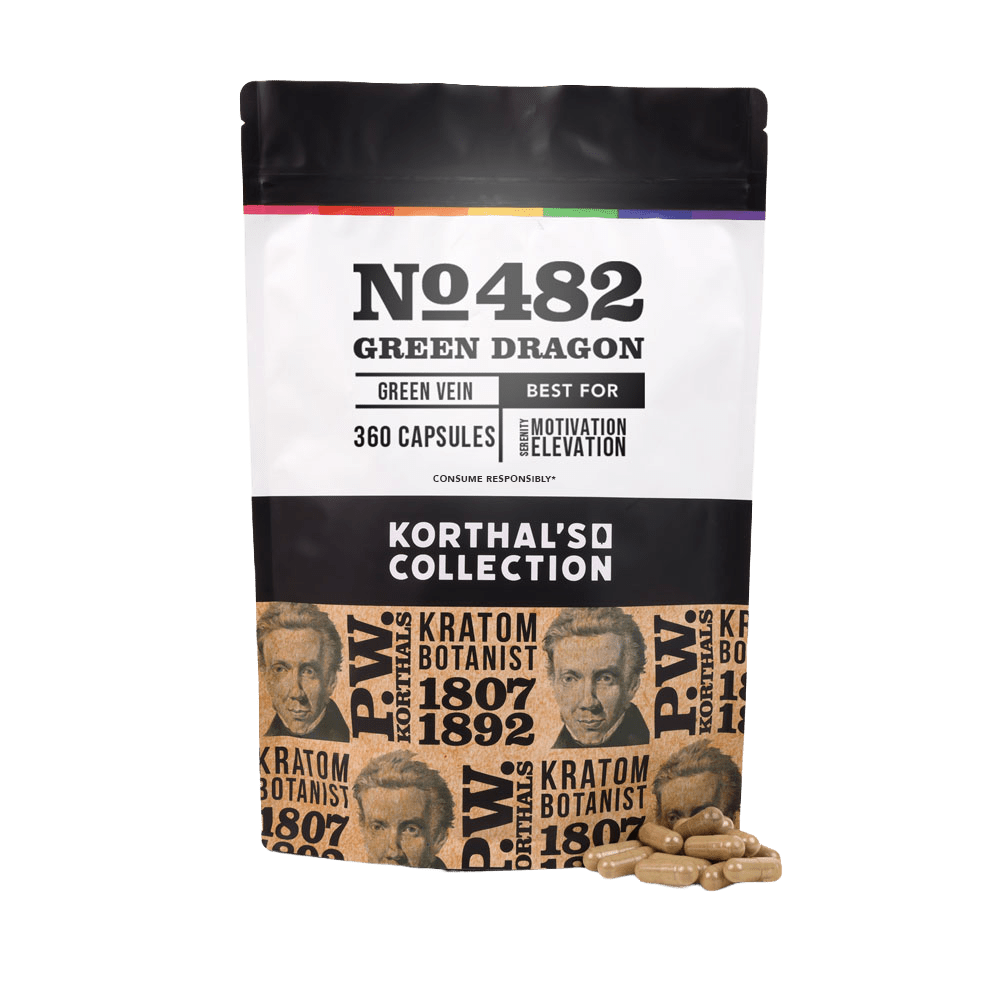 No 482 Green Dragon Kratom Capsules - korthals - collection