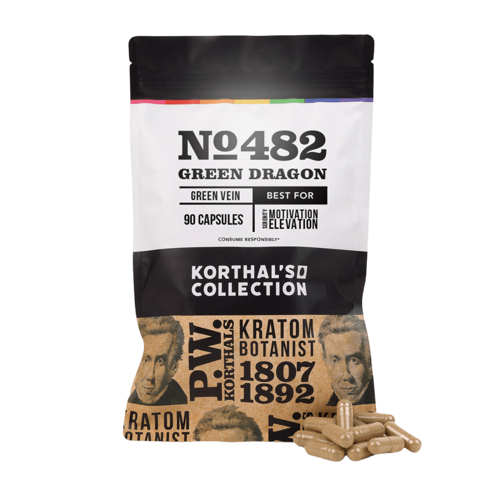 No 482 Green Dragon Kratom Capsules - korthals - collection