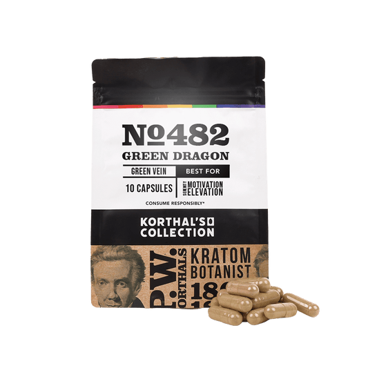 No 482 Green Dragon Kratom Capsules - korthals - collection