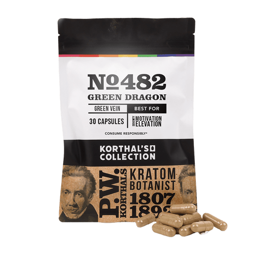 No 482 Green Dragon Kratom Capsules - korthals - collection