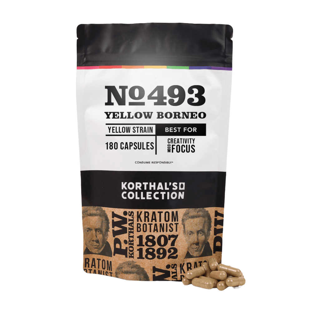 No 493 Yellow Borneo Kratom Capsules - korthals - collection