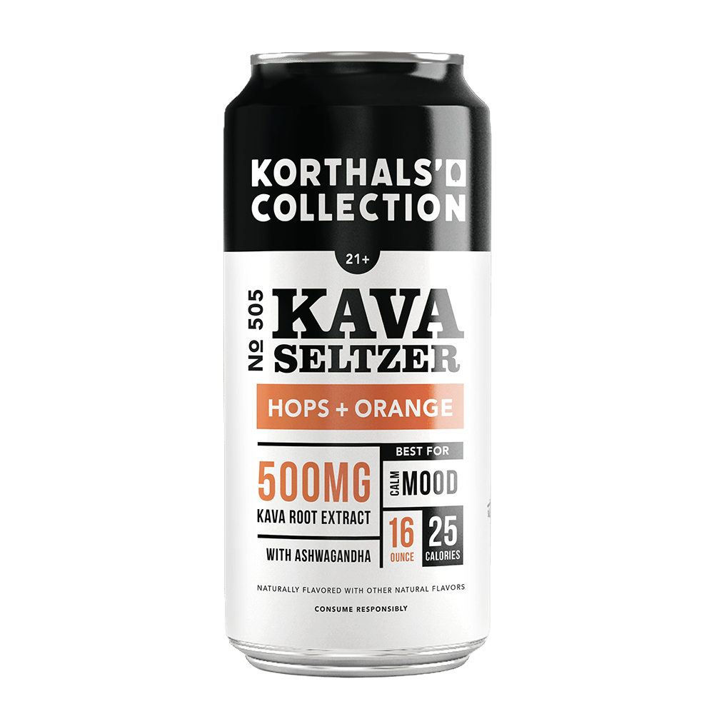 No. 505 Kava Seltzer - Hops + Orange, 4 Pack - korthals - collection