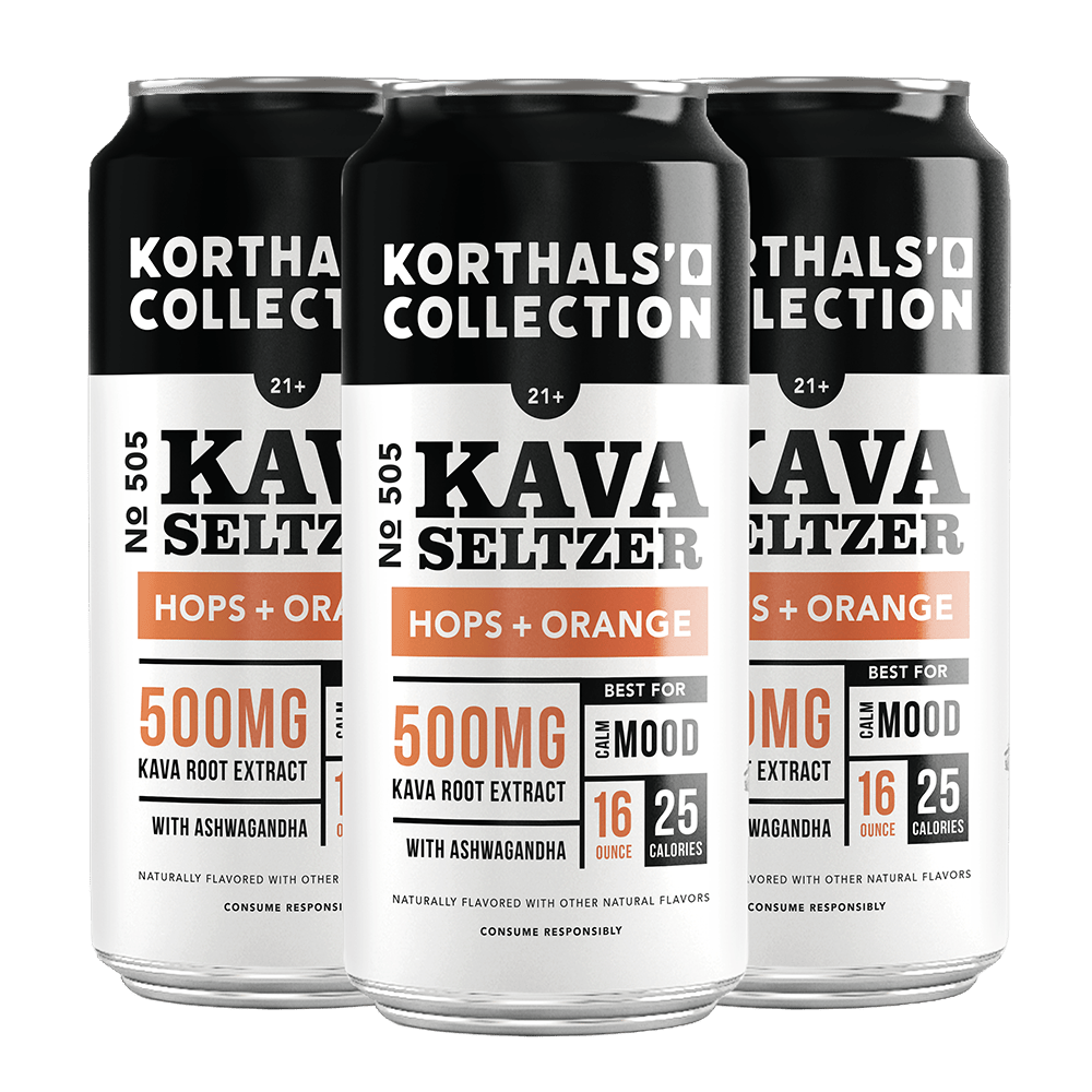 No. 505 Kava Seltzer - Hops + Orange, 4 Pack - korthals - collection