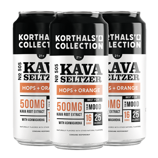 No. 505 Kava Seltzer - Hops + Orange, 4 Pack - korthals - collection