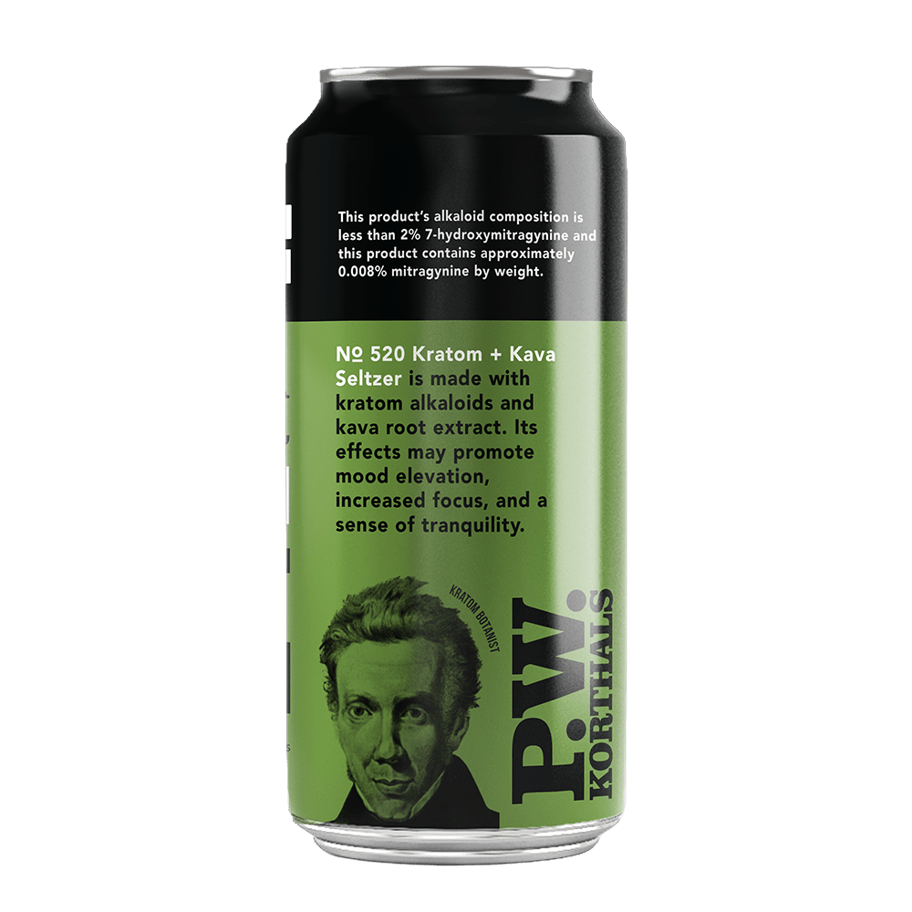 No. 520 Kratom Kava Seltzer - Gooseberry (Limited Edition), 4 Pack - korthals - collection