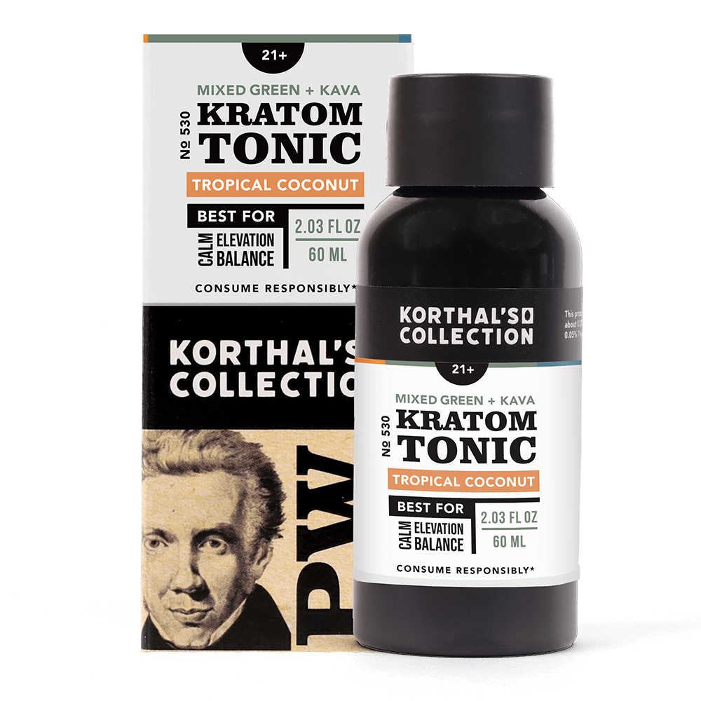 No. 530 Mixed Green Kratom & Kava Tonic, 3 Pack - korthals - collection
